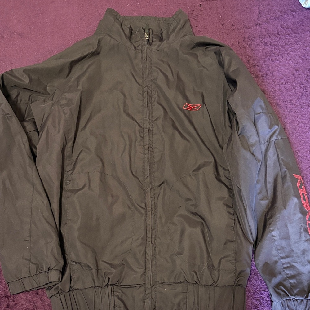 Reebok Women Purple and Red Windbreaker